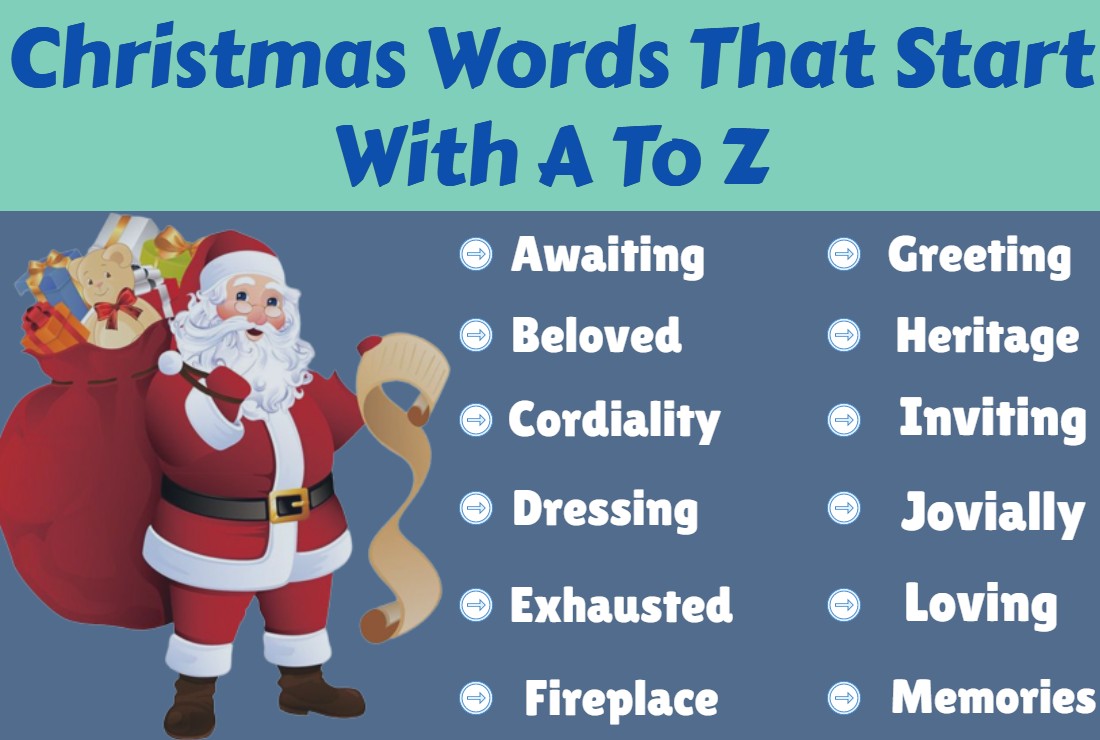 Christmas Words That Start With A To Z