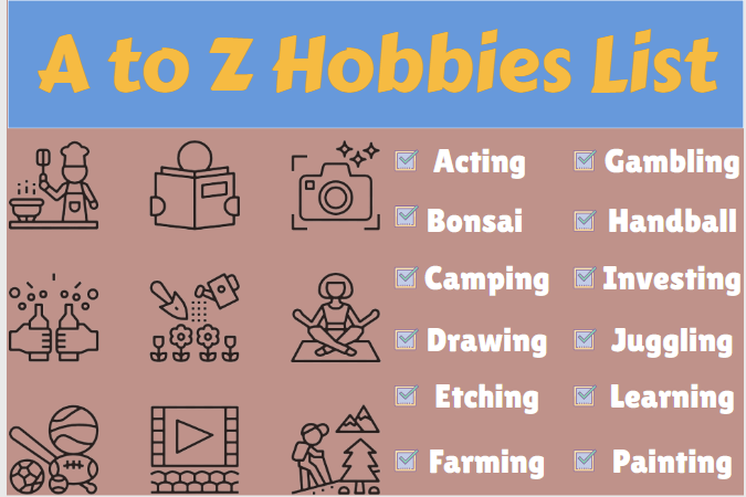 a to z hobby list