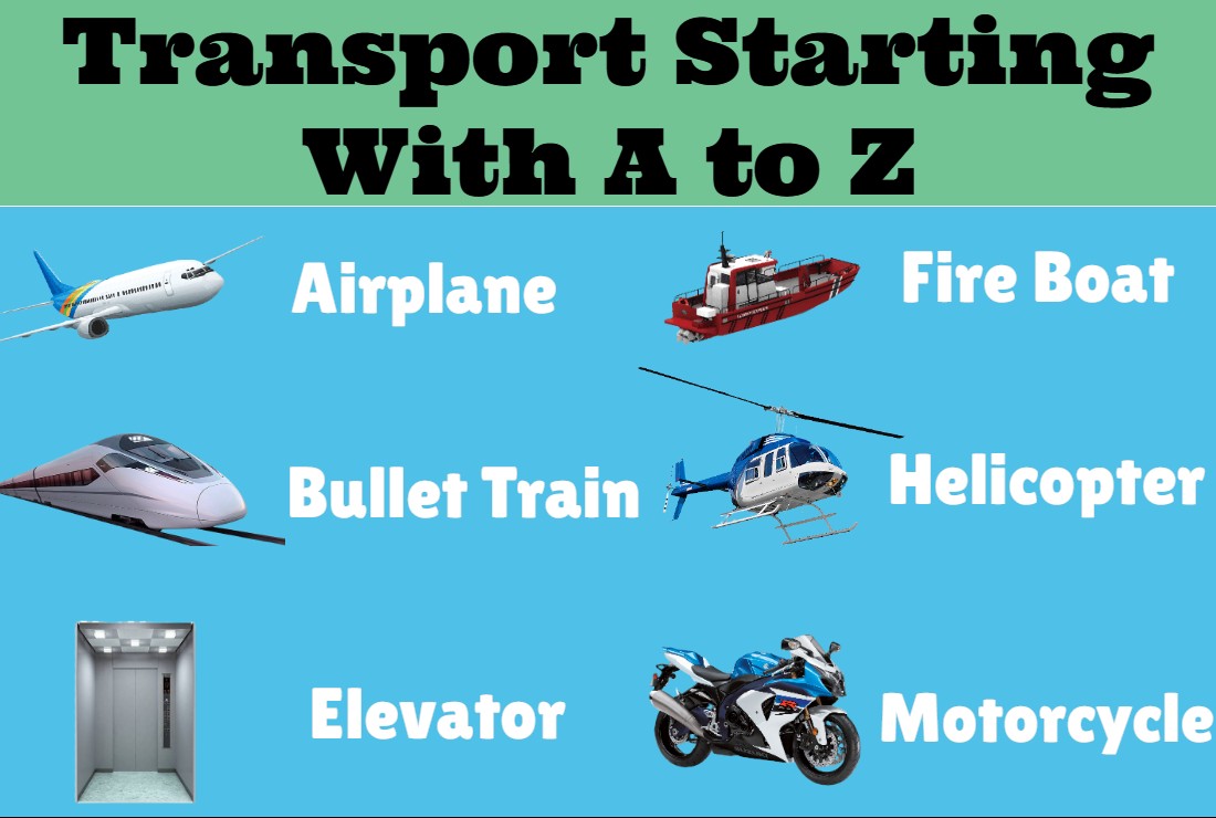 Transport Starting With A to Z