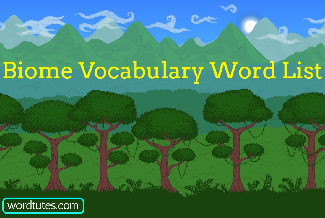 Biome Vocabulary Word List