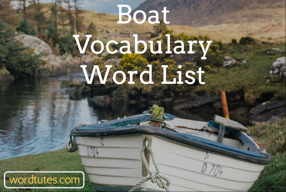 Boat Vocabulary Word List