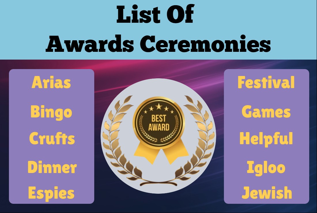 List Of Awards Ceremonies