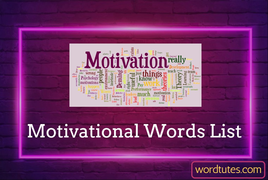 Motivational Words List