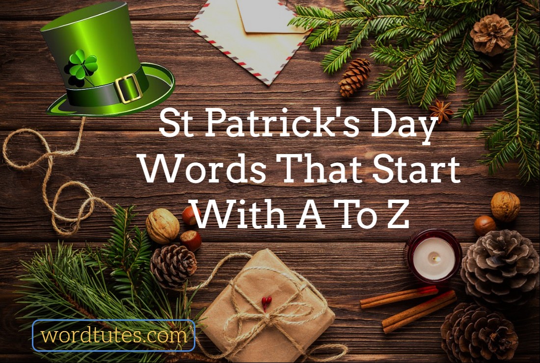 St Patrick's Day Words That Start With A To Z