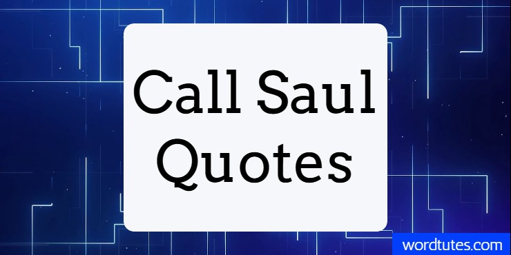 Call Saul Quotes