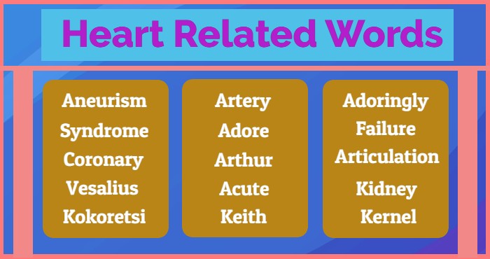 heart related words