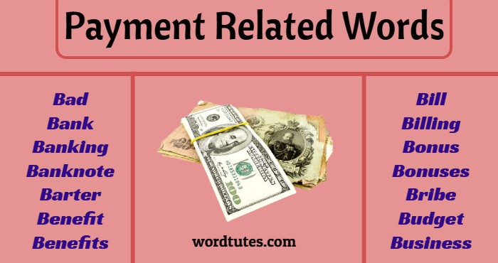 Payment Related Words