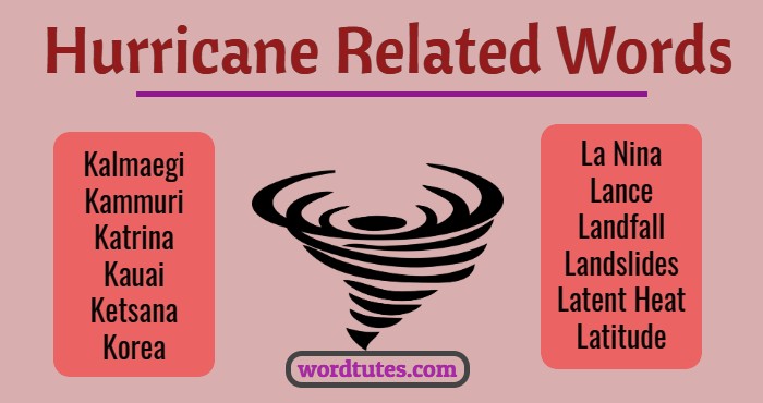 hurricane related words