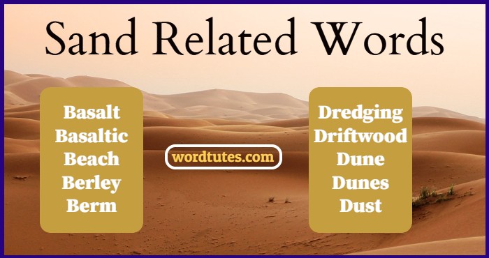 Sand Related Words